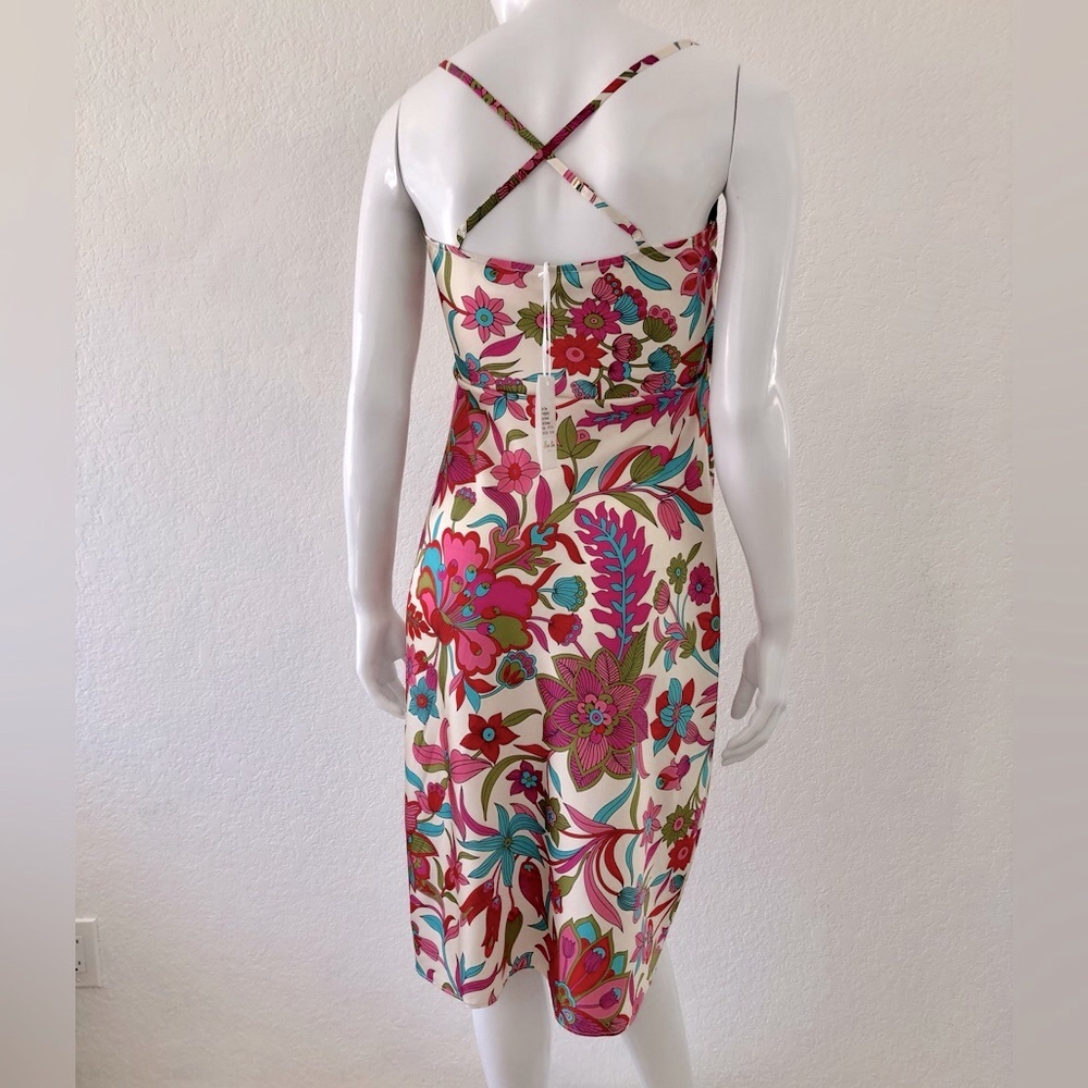 Flora Bea Savi Dress Floral Silk Slip Dress Size S • NEW WITH TAGS • - Picture 7 of 12
